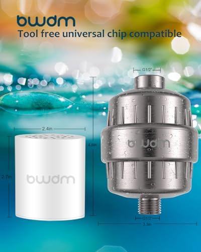 Shower Filter Brushed Nickel Remove Chlorine softer hair and skin - Image 3