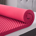 SINWEEK 2 Inch Egg Crate Memory Foam Mattress Topper Twin Size, Soft Mattress Pad for Back Pain Relief, Bed Topper, CertiPUR-US Certified, Pink by SINWEEK