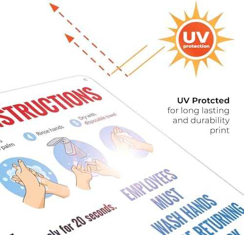 Employees Wash Hands Before Returning to Work Sign, - Image 7