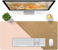 Bloss Pink Desk Mat, Leather Desk Pad, Desk Matt for Desktop, Waterproof Desk Pad Mat, Computer Mat for Office Work/Home/Decor/Desk Protector/Cover(31.5 x 15.7 Inches) by Bloss