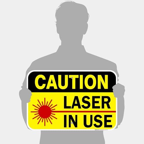Laser in Use Sign, Caution Sign, - Image 4