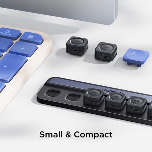 UGREEN Desk Cable Organizer, Magnetic Cord Holder 6 Pack, Silicone Cable Clip with Strong Magnet, 2 Sizes for Charging Cords, Easy Cable Management for Desk, Nightstand, Car, Home Office - Image 6