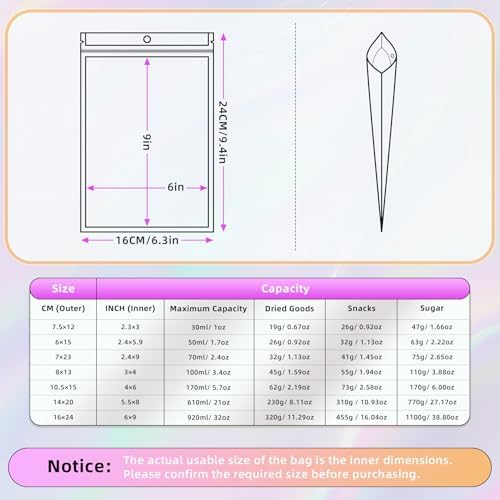 JETMORE Holographic Bags, 100 PCS Mylar Bags, 2.3x3in Clear Bags for Gifts - Image 6