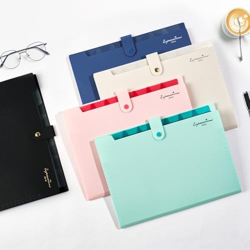 Sooez Accordion File Organizer 8 Pocket, Expanding File Folder with Labels - Image 2