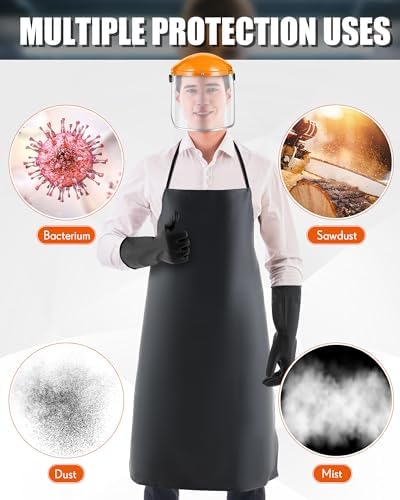 safety face shield with Apron Gloves - Image 6