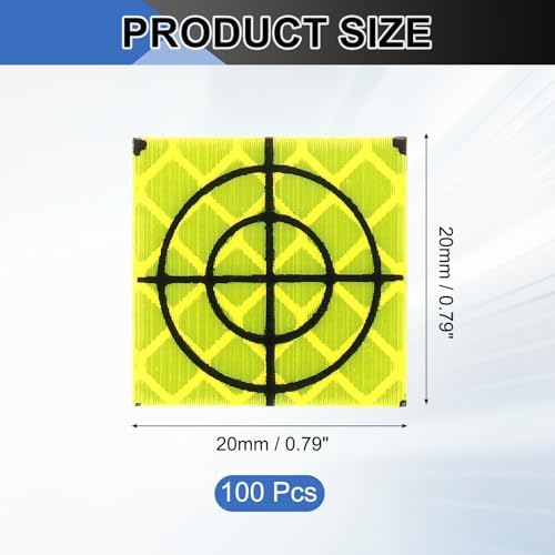 PATIKIL Survey Reflector Target Self-Adhesive Reflective Sheet Target Mark Tape, Suit for Ship Inspection - Image 2
