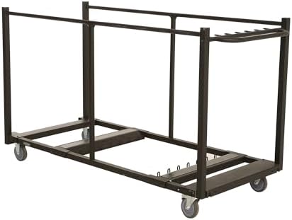 LIFETIME 80193 Sand Finish Table Cart with Heavy Duty Steel, Black - Image 4