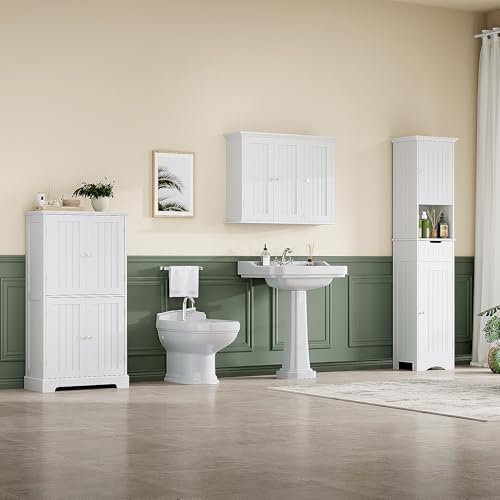 ChooChoo Laundry Cabinet with 3 Doors and Adjustable Shelves - Image 7