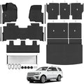 TPE Floor Mat Set for 2018-2024 Ford Expedition Max 8 Seats by TongamaAllWeatherFloorMats