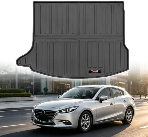 Custom for 2014-2018 Mazda 3 Hatchback Cargo Mats Trunk Liner All Weather TPE Protection Mat Accessories (Only for 2014-2018 Mazda 3 Hatchback) - Image 3