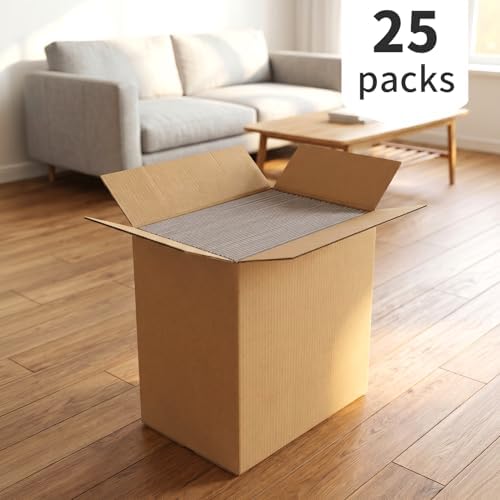 CRUGLA 12x12x3 Shipping Boxes 25 Pack, White Corrugated Cardboard Boxes with Side-Lock and Pre-Applied Double-Sided Tape, Easy Assemble Packing Mailer Boxes for Small Business Shipping - Image 4