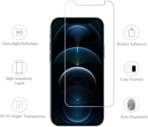 Ailun 3 Pack Screen Protector for iPhone 12 Pro Max, Tempered Glass - Image 2