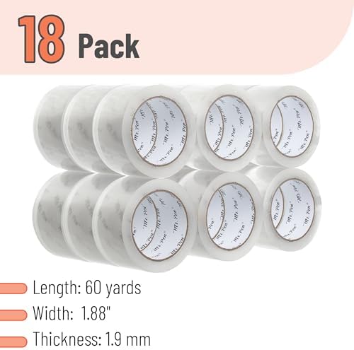 Mr. Pen- Packing Tape, 18 Pack, 2” Wide, 60 Yards, Clear - Image 2