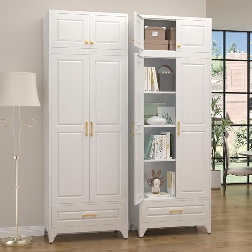 SteeLoong 90" Metal Storage Cabinet with Doors and 3 Adjustable Shelves by Steeloong
