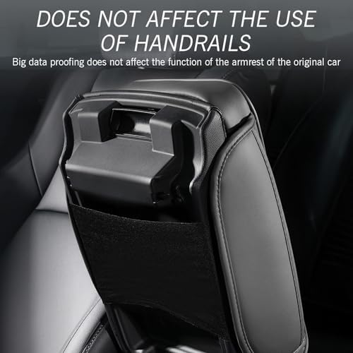 Car Armrest Pad, Car Center Console Cover Memory Cotton Elbow Pressure Relief Mat, Multi-Functional Anti-Scratch Protective Pad with Side Storage Pockets, Universal for Cars (Black) - Image 4