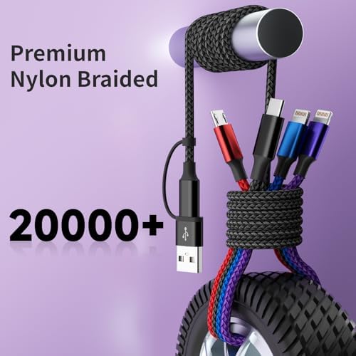 4 in 2 Multi Charging Cable, Dual IP Charging Cord with Type-C & Micro - Image 4