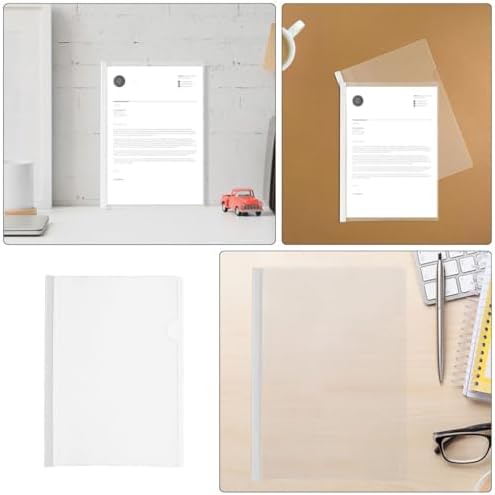 Veemoon 10pcs B5 Plastic Slide Binding Bars with White Pull Rods, Reusable Report Binder Clips for Office and School Document Organization - Image 7