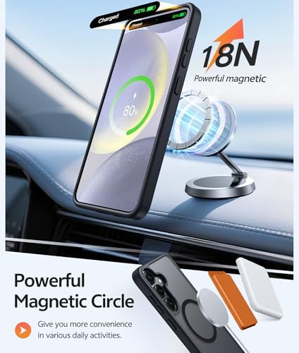 FNTCASE for Samsung Galaxy S25/S24 Case, Fit for Magsafe, Screen Protector - Image 3