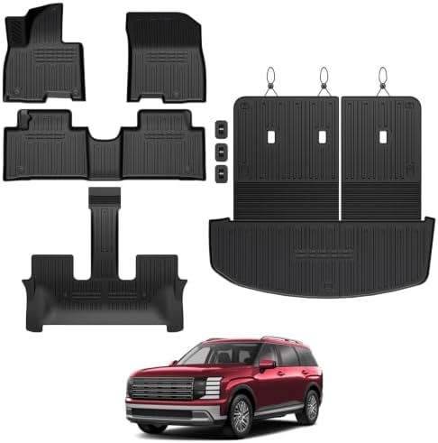 Floor Mats for 2026 2027 Hyundai Palisade Hybrid Accessories by GALVAGNITE