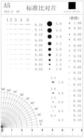 Flaw Detection Gauge SEC Size Estimation Chart (Transparency) for Defects and Measuring (Transparent, 5) by Unknown