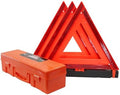 WORKKOOL 3 Pack Foldable Warning Reflective Triangles with Carrying Case, Heavy Base Roadside Triangles for Vehicles Breakdown, Safty Reflector DOT Approved(Sand Filled)… by WORKKOOL