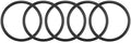 uxcell 5pcs 58x50x4mm Nitrile Rubber O-Rings Metric Sealing Gasket by uxcell
