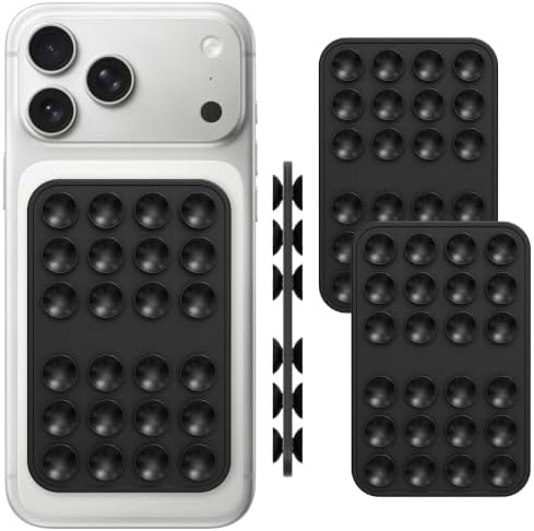 TopMade Double Sided Suction Phone Case Adhesive Mount 2 Pack, Black by TopmadeProduct-Ordernow
