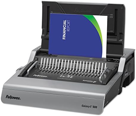 Fellowesamp;reg; - Galaxy Comb Binding System, 500 Sheets, 19-5/8w x 17-3/4d x 6-1/2h, Gray - Sold As 1 Each - Designed for Frequent use, Ideal for Large Office Applications. - Image 2