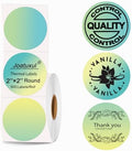 2 inch Round Thermal Labels, Thermal Printer Labels Sticker use for Barcode, Shipping, Customized, Circle Direct Thermal Stickers 500 PCS/1 Roll, Gradient Green by Joatuxul