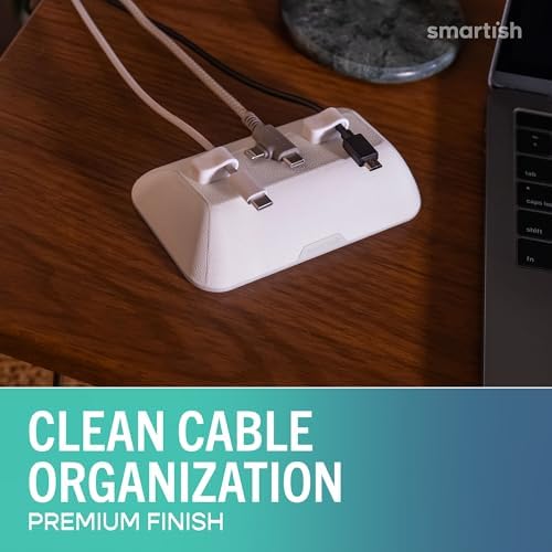 Smartish Magnetic Cord Holder, Bigger Cable Wrangler, Office Desk Organizer - Image 2