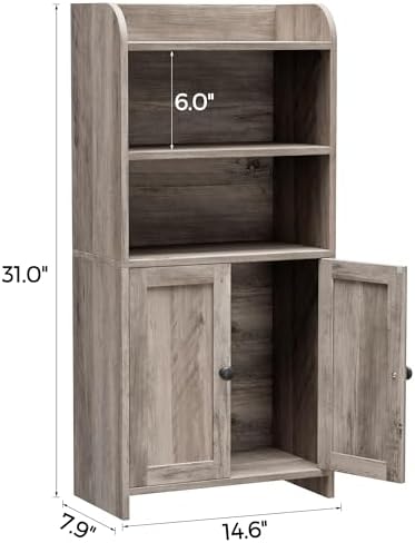 Homhedy Small Bathroom Storage Cabinet, Toilet Paper Storage Cabinet - Image 2