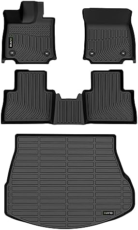 All Weather Floor Mats & Cargo Liner Set for 2022-2025 2026 Lexus NX Custom Fit Floor Liners Accessories - Black by HAFIDI