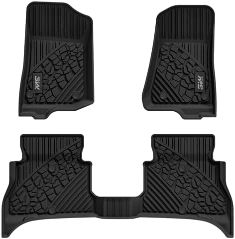 3W Floor Mats for Jeep Wrangler 4XE 2021-2026 Hybrid 4 Door (Non JL/JK) by 3W