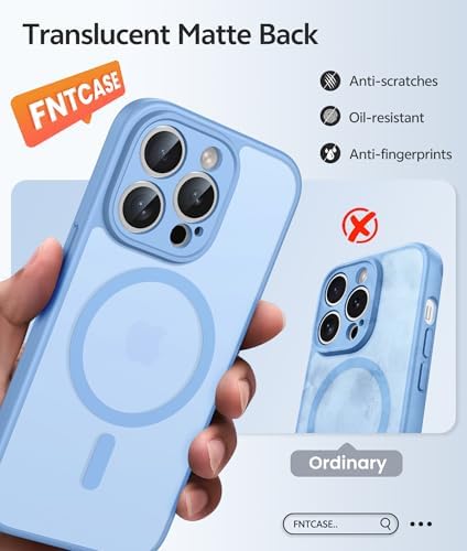 FNTCASE for iPhone 14 Pro Max Case, Fit for Magsafe, Glass Screen Protector - Image 6