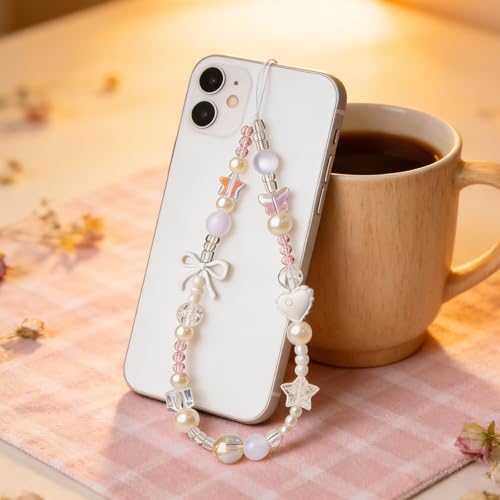 Beaded Camera Wrist Strap Cute Digital Camera Charm Lanyard, Phone Wristlet Charms, Phone Chain for Camera - Image 5