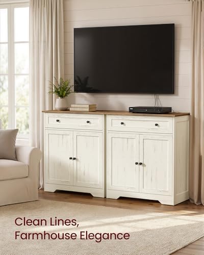 VASAGLE Buffet Cabinet, Sideboard, 2 Doors, 28.4 x 15.8 x 31.5 Inches - Image 7