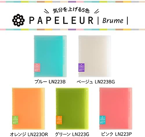 Far East slim binder Pape rules Brieuc-time Orange B5 26 hole LN223OR - Image 5
