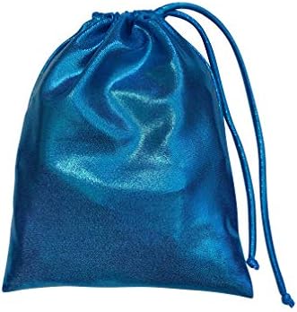 LIL'FOX 8"x10" Drawstring Gymnastics SMALL GRIP BAG 26x20cm - Lightweight Bag for Personal Equipment - Shiny Foil Rhinestones - Image 6