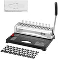 VEVOR Binding Machine, Comb Binding Machine 21-Holes Binding 450 Sheets, Book Binder Machine with 100 PCS 3/8'' Comb Binding Spines, for Letter Size, A4, A5 by VEVOR