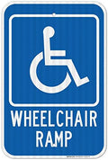 Wheelchair Ramp Sign, by SigoSigns