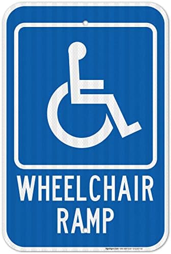 Wheelchair Ramp Sign, by SigoSigns