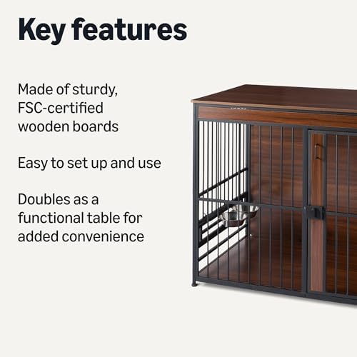 Amazon Basics Furniture Style Dog Crate, 48 Inches - Image 2