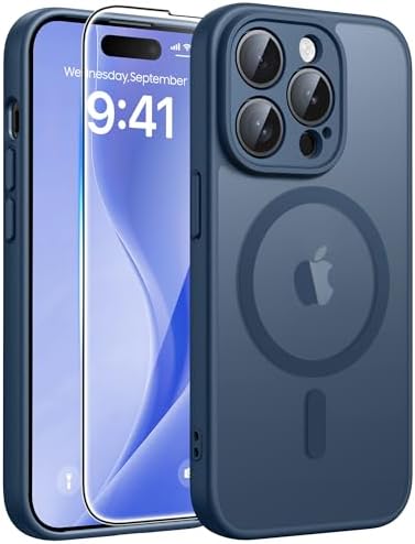 FNTCASE for iPhone 14 Pro Max Case, Fit for Magsafe, Glass Screen Protector by FNTCASE