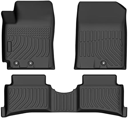 Cartist Custom Fit for Floor Mats 2018-2024 Kia Rio 5Door All Weather Floor Liners Front & 2nd Row TPE Waterproof by cartist