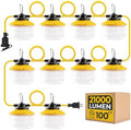 100FT 150W LED Construction String Lights, Temporary Work Lighting by Hyanglux