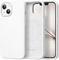 GolbinBox Magnetic for iPhone 15 Case, Silicone Cover, White by GolbinBox