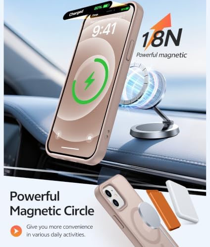 FNTCASE for iPhone 12/12 Pro Case, with Screen Protector, Fit for Magsafe - Image 3