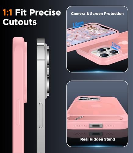 Temdan Magnetic Compatible with iPhone 13 Pro Case, [Built-in Invisible Kickstand][Compatible with MagSafe] [Military Grade Shockproof] Slim Translucent Matte Phone Case for iPhone 13 Pro 6.1" - Image 6