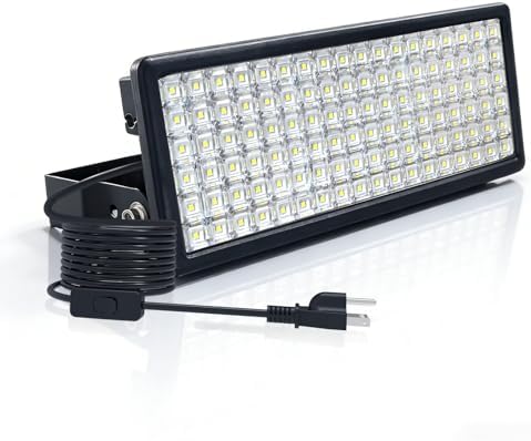 Kekeou 100W LED Flood Light Outdoor with 6.56ft Cord & Plug, 14000LM 5000K by Kekeou