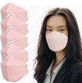 Borje KN95 Face Masks, 100 Pcs Disposable Face Masks, Pink Mask Against PM2.5 from Fire Smoke & Dust Filter Efficiency 95% by Borje